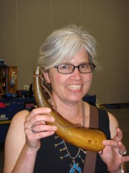 theresa with powder horn